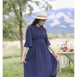 Dainty Jewells Classic Navy Long Sleeve Dress